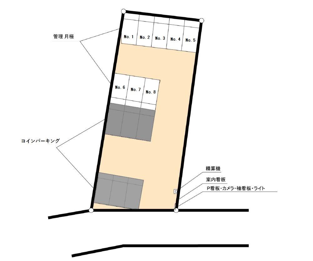 ミサワパーキング横浜三保町第一の駐車配置図