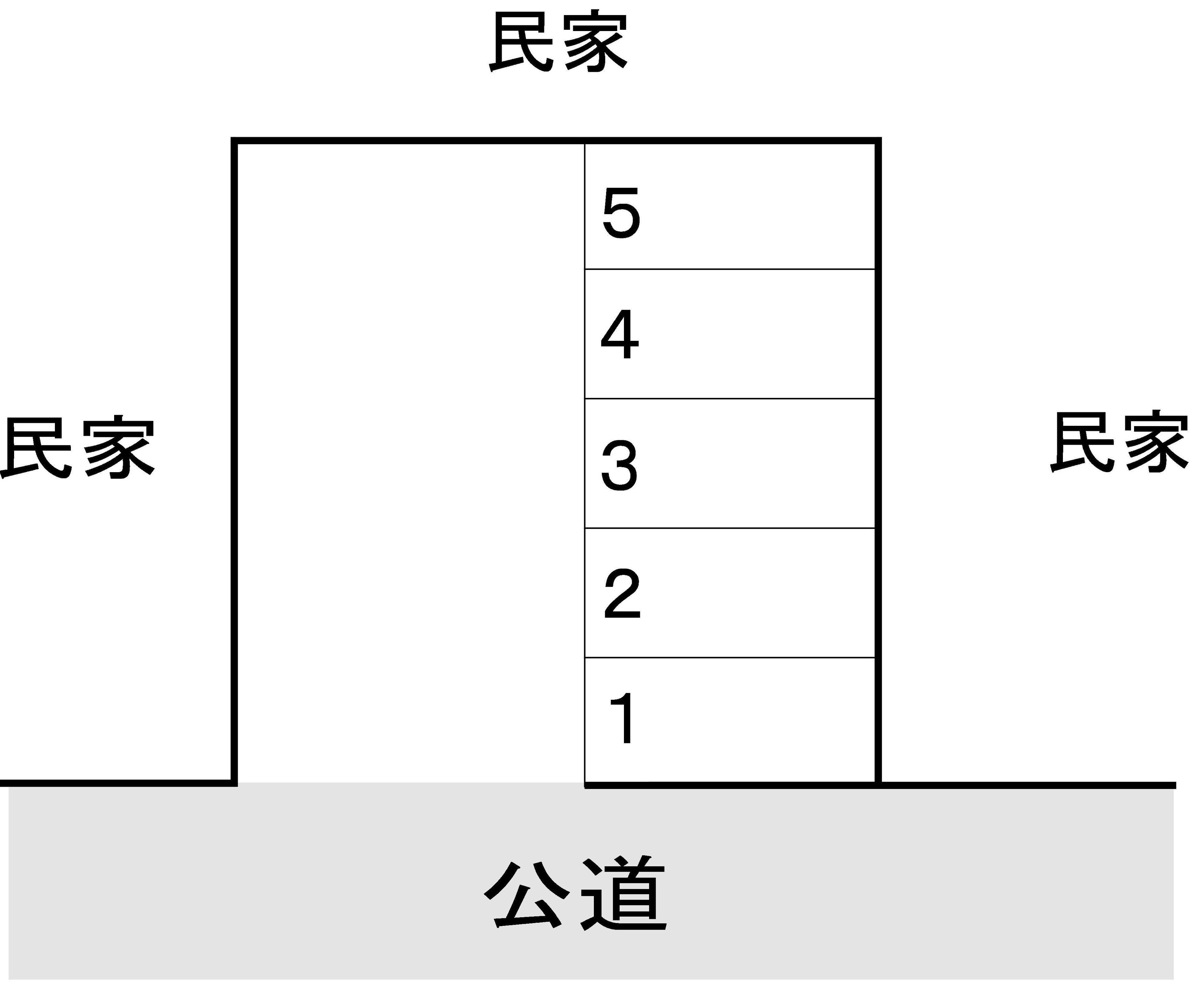 関根大房駐車場の駐車配置図