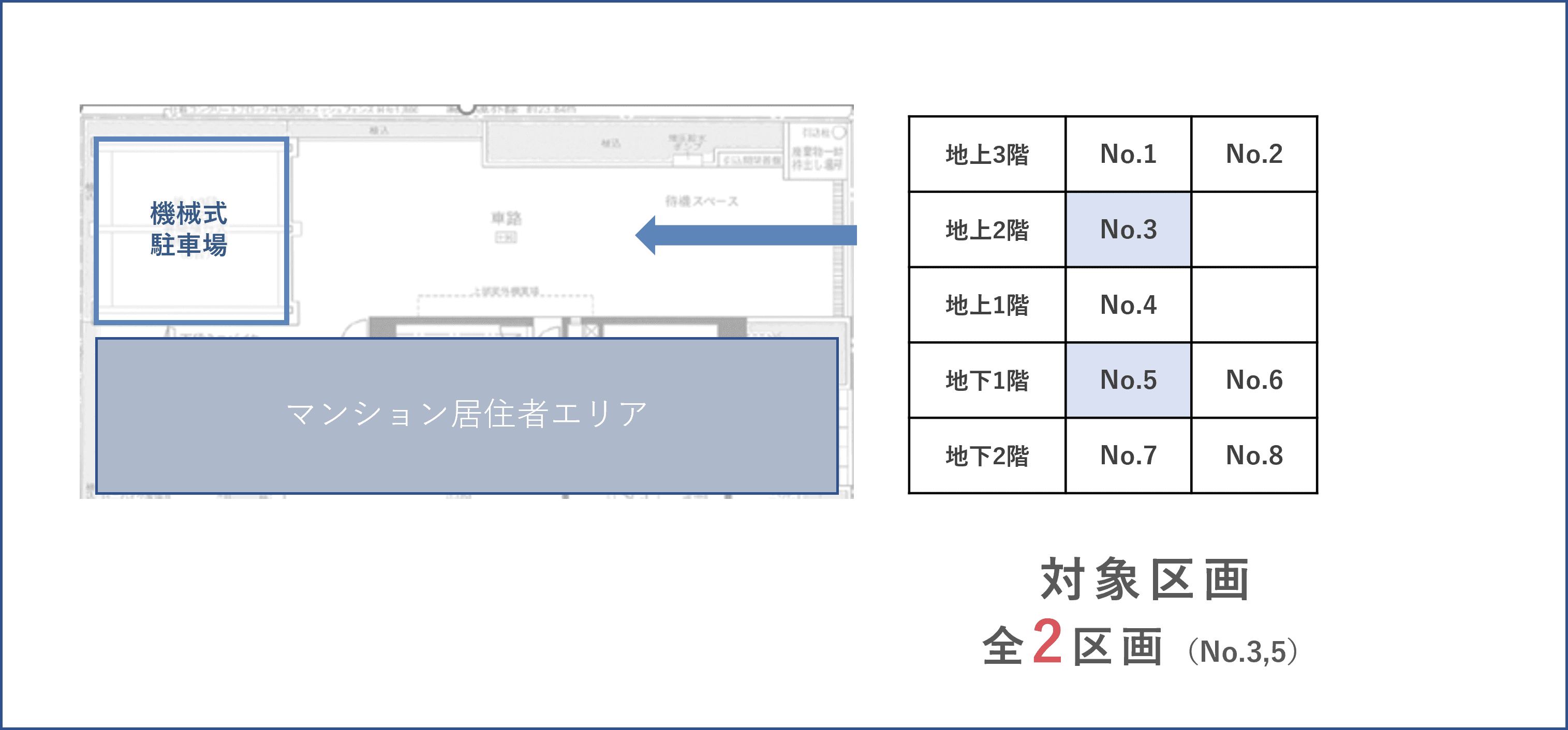 西葛西７丁目駐車場の駐車配置図