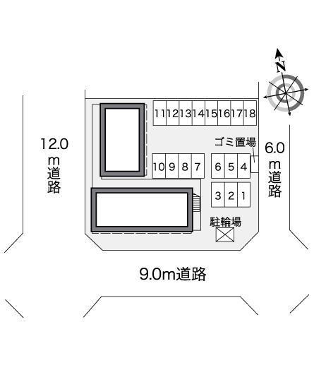 ソナール(25787)の駐車配置図