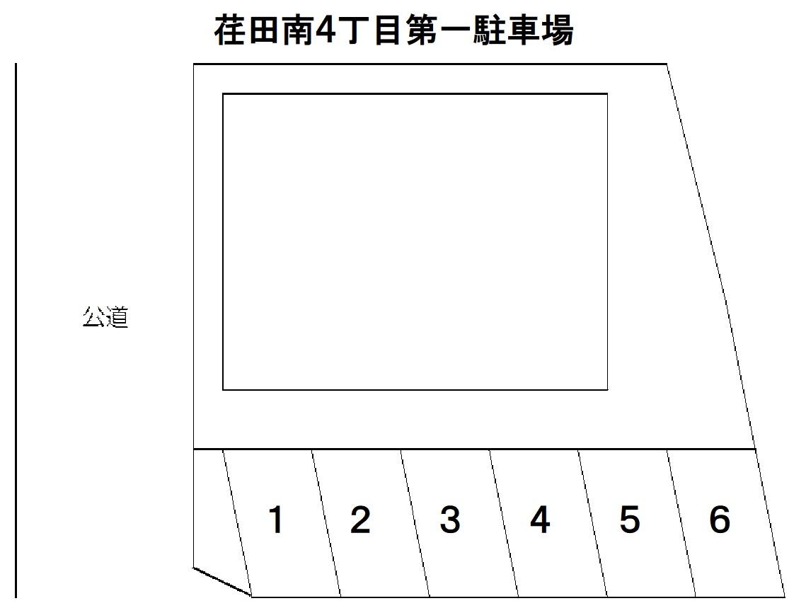 荏田南４丁目第一駐車場の駐車配置図