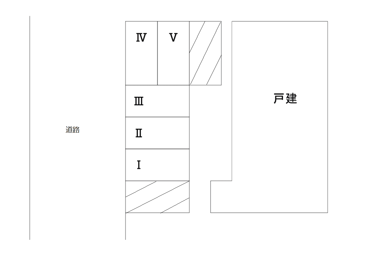 ヒルズアスマ駐車場Ⅱの駐車配置図