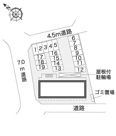 上土棚南(32095)の駐車配置図