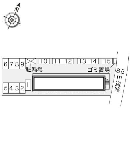 ドミール堀(24541)の駐車配置図