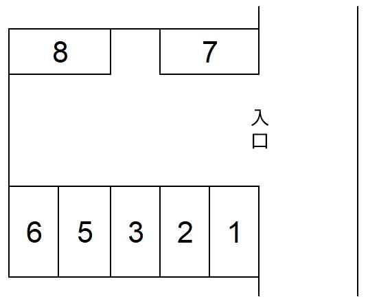 大泉美昇駐車場の駐車配置図