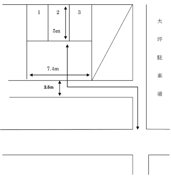 ＫＷ駐車場の駐車配置図