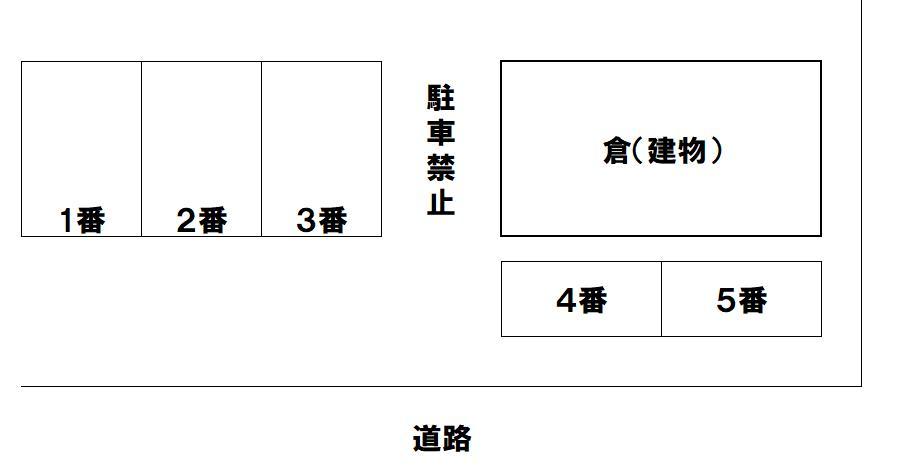 桜町一丁目駐車場の駐車配置図