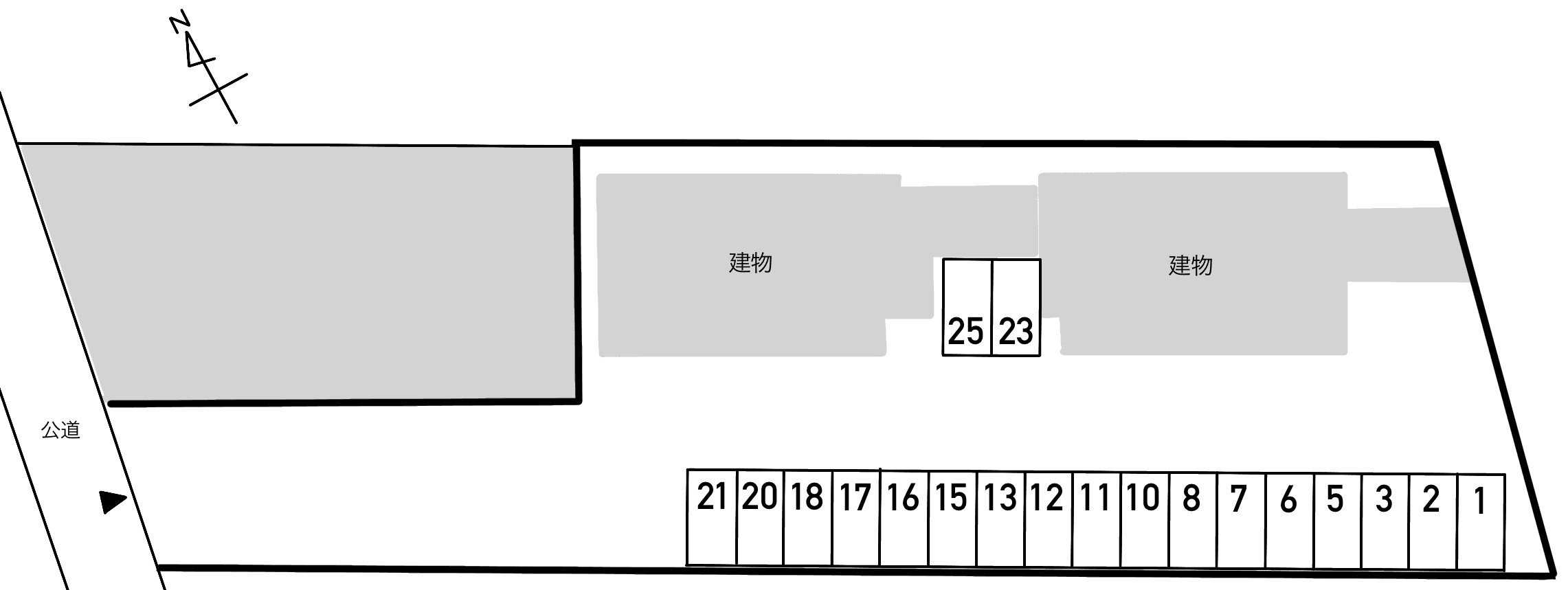 ウインドベルＡの駐車配置図