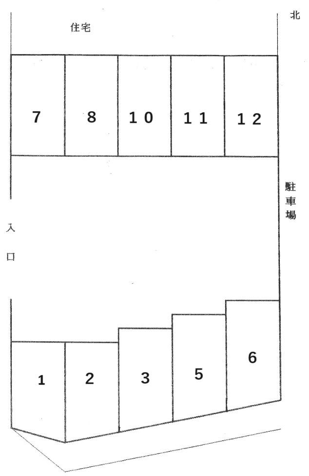 加古川野口パーキングの駐車配置図