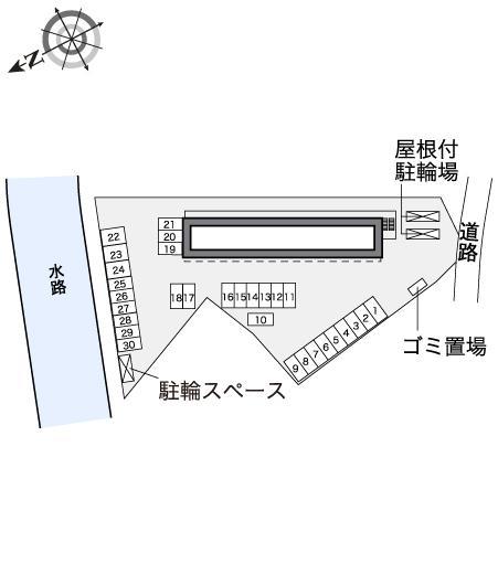 西京(30723)の駐車配置図