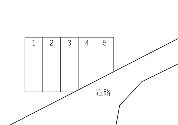 山口ガレージの駐車配置図
