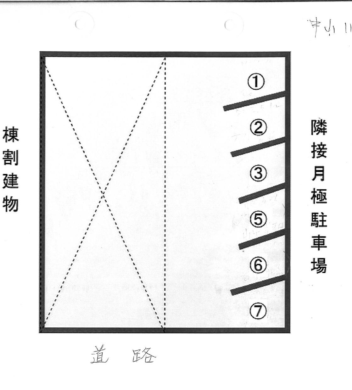 中山パーキングの駐車配置図