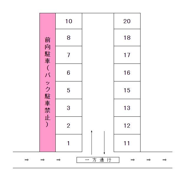 J-345の駐車配置図