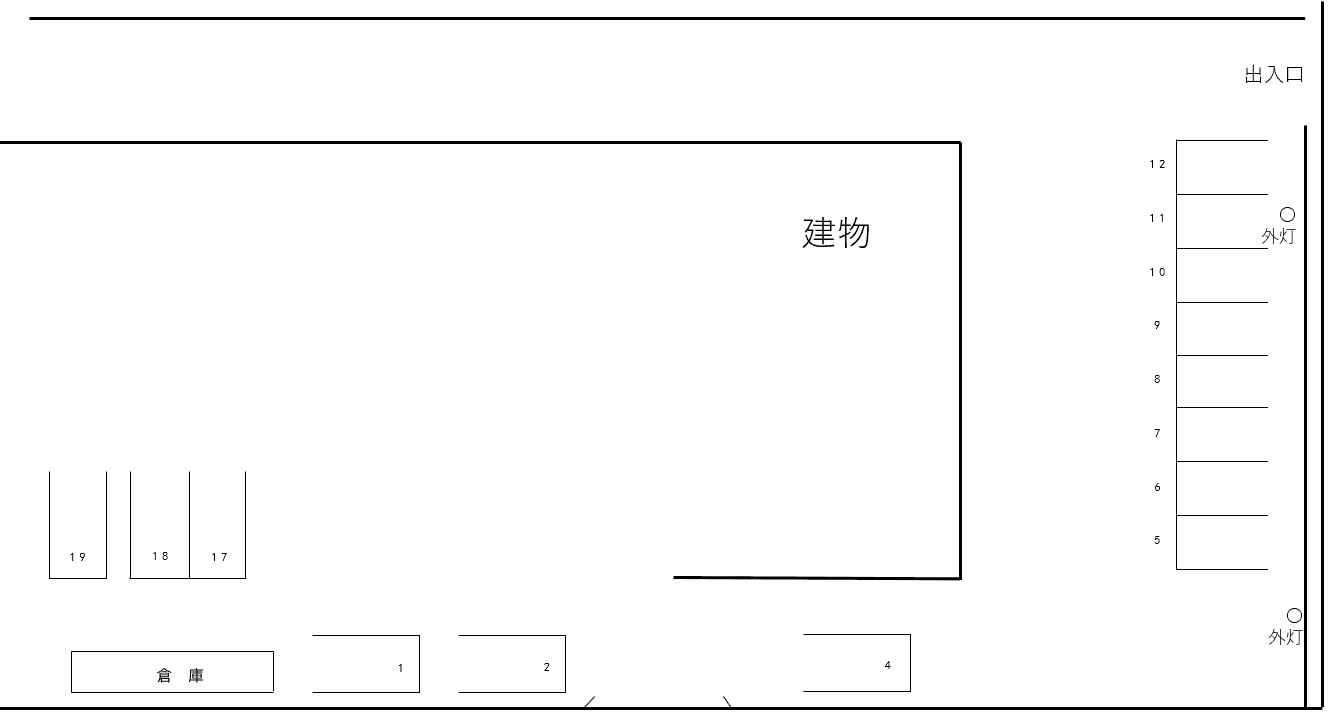 諏訪清水町ビルの駐車配置図