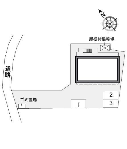 かたくりⅡ(38674)の駐車配置図