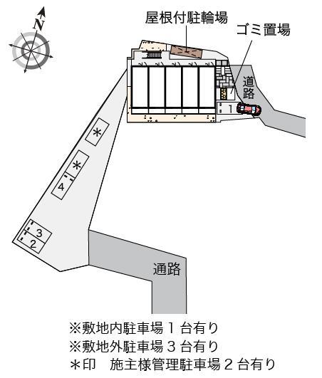 スピネル(53823)の駐車配置図
