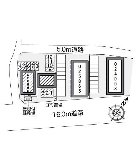 ベアフルーツⅢ(26966)の駐車配置図