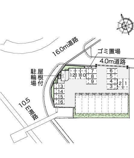 ウェルトップⅡ(42706)の駐車配置図