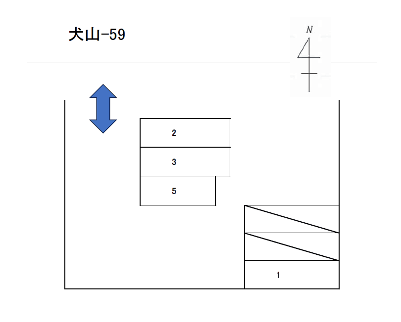 犬山-59の駐車配置図