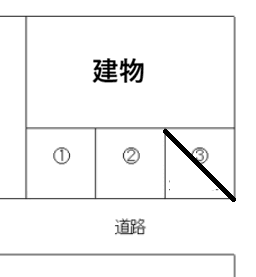 ㈲サンライジング駐車場の駐車配置図