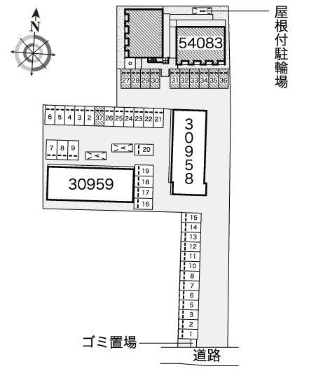 宙(54083)の駐車配置図