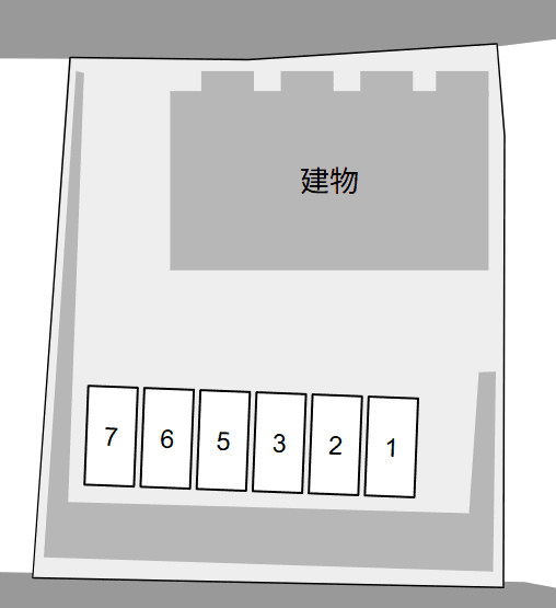 アンソレイエの駐車配置図