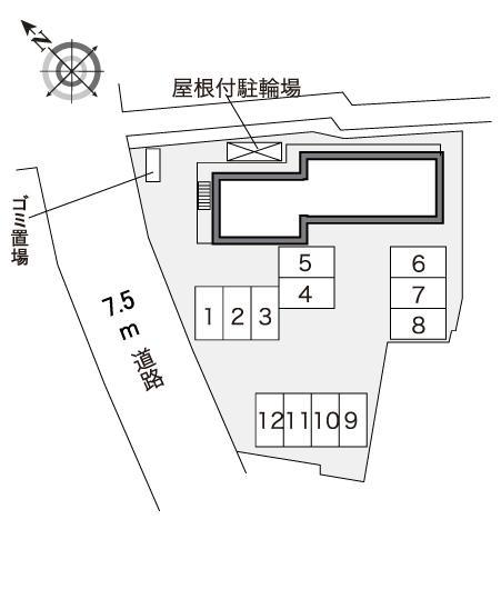 琴浦(30439)の駐車配置図
