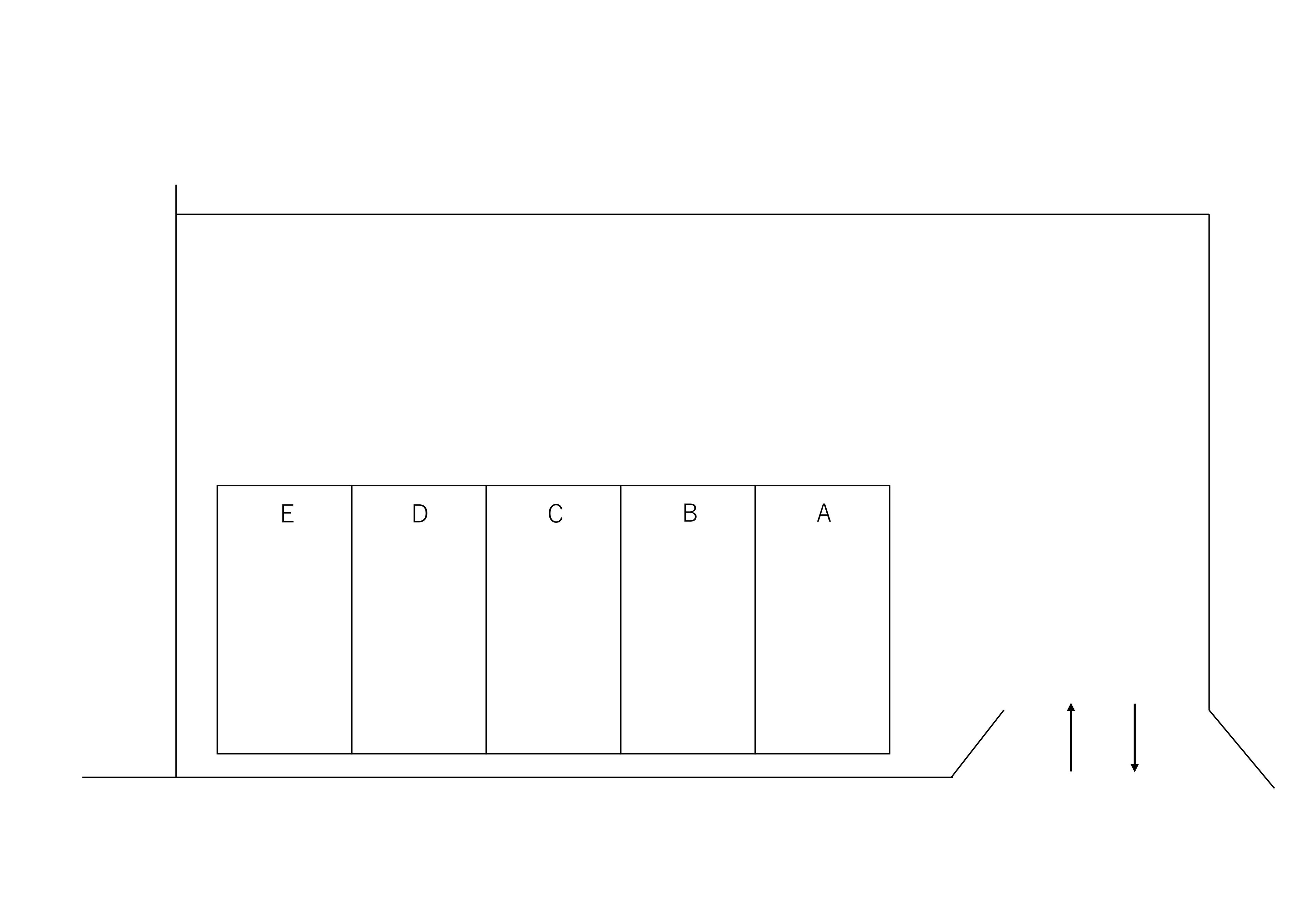 女池5丁目パーキングの駐車配置図