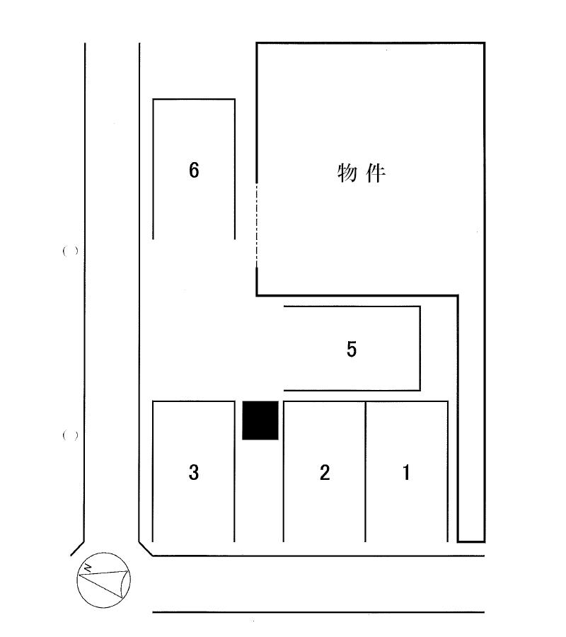 Ｍ・Ｓピークス駐車場の駐車配置図