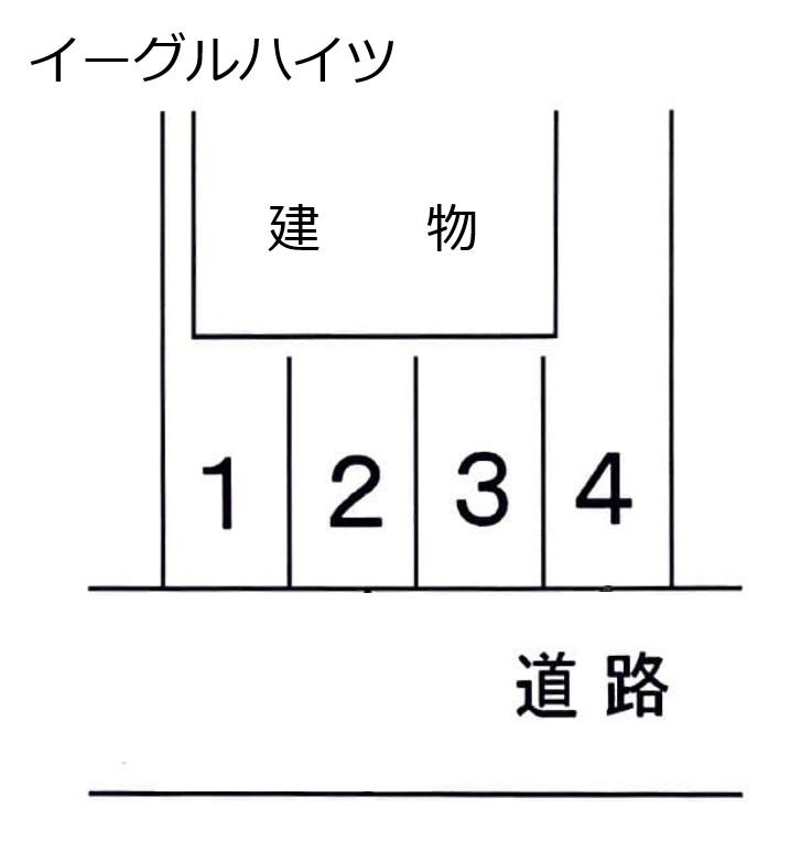イーグルハイツの駐車配置図