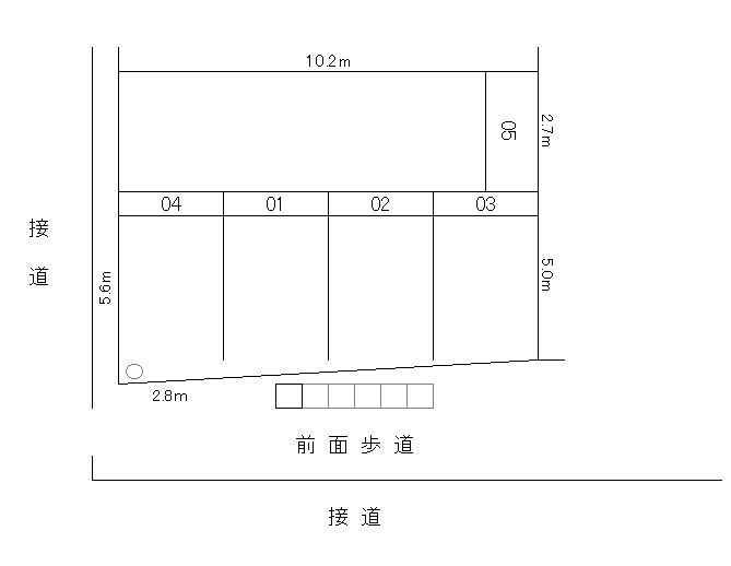 高麗町渡邉駐車場の駐車配置図