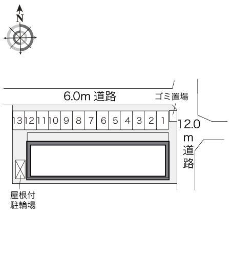 フリージア(23447)の駐車配置図