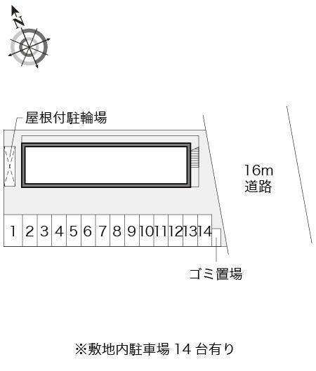グロリア(12760)の駐車配置図