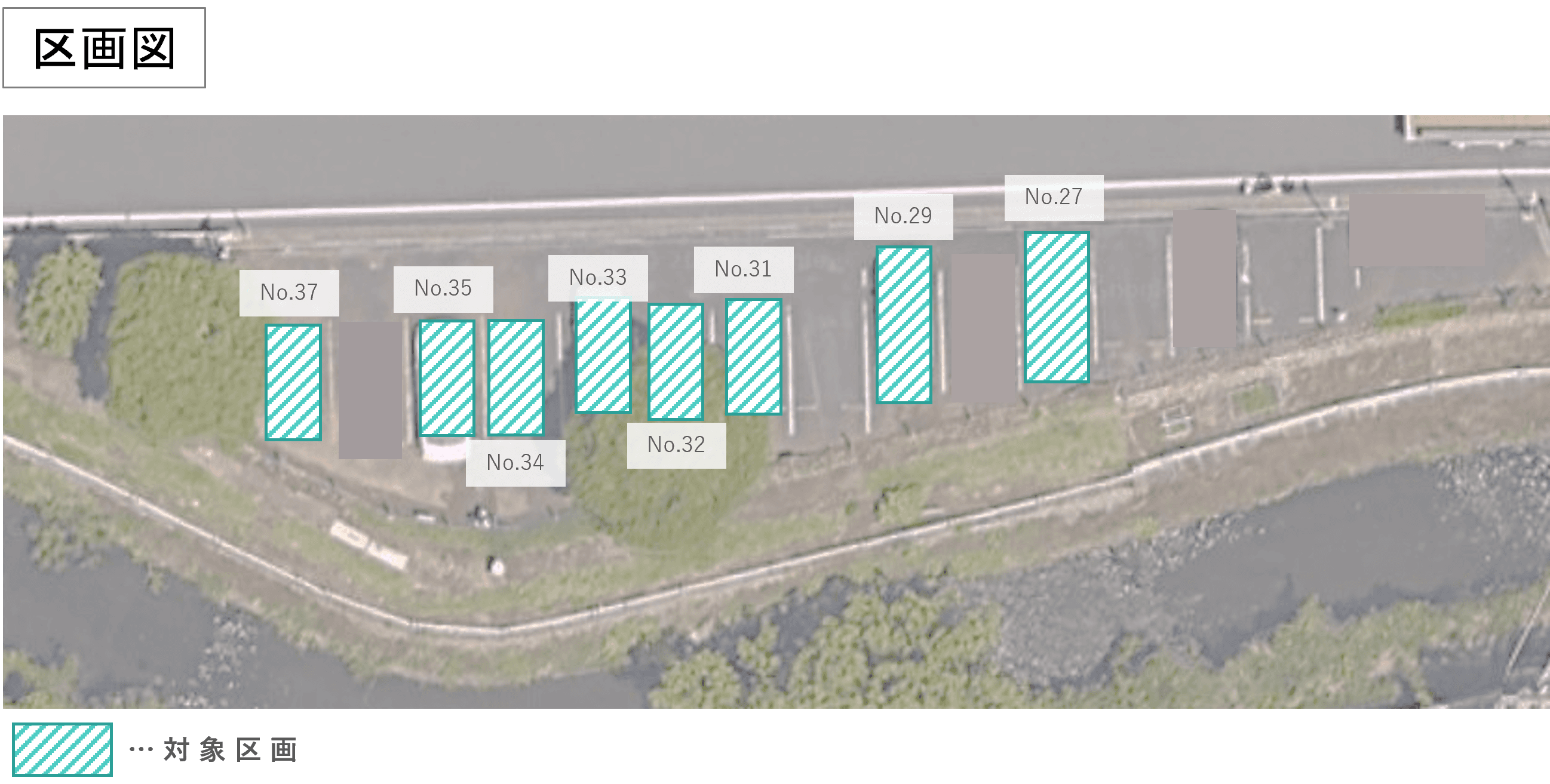 栗谷３丁目駐車場の駐車配置図