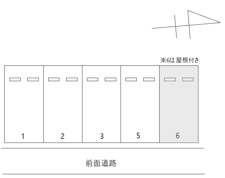 FK五女子2丁目駐車場の駐車配置図
