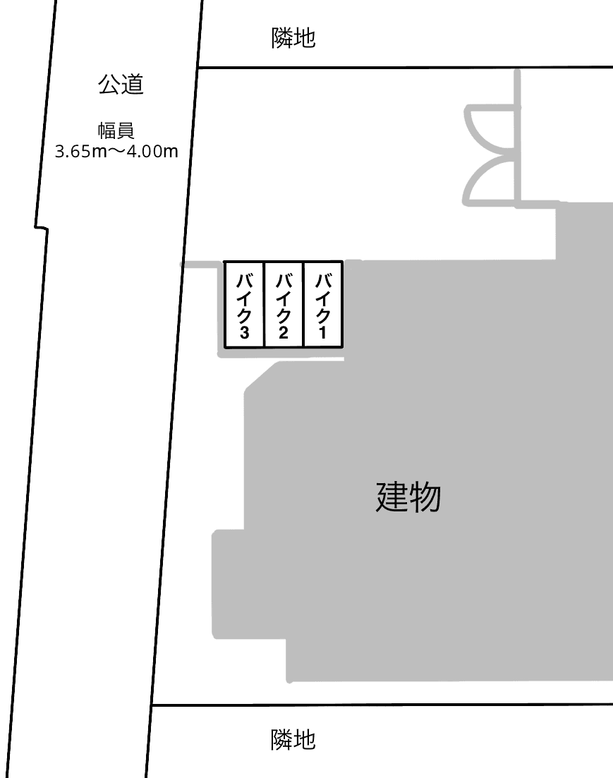 スカイコート神楽坂参番館の駐車配置図