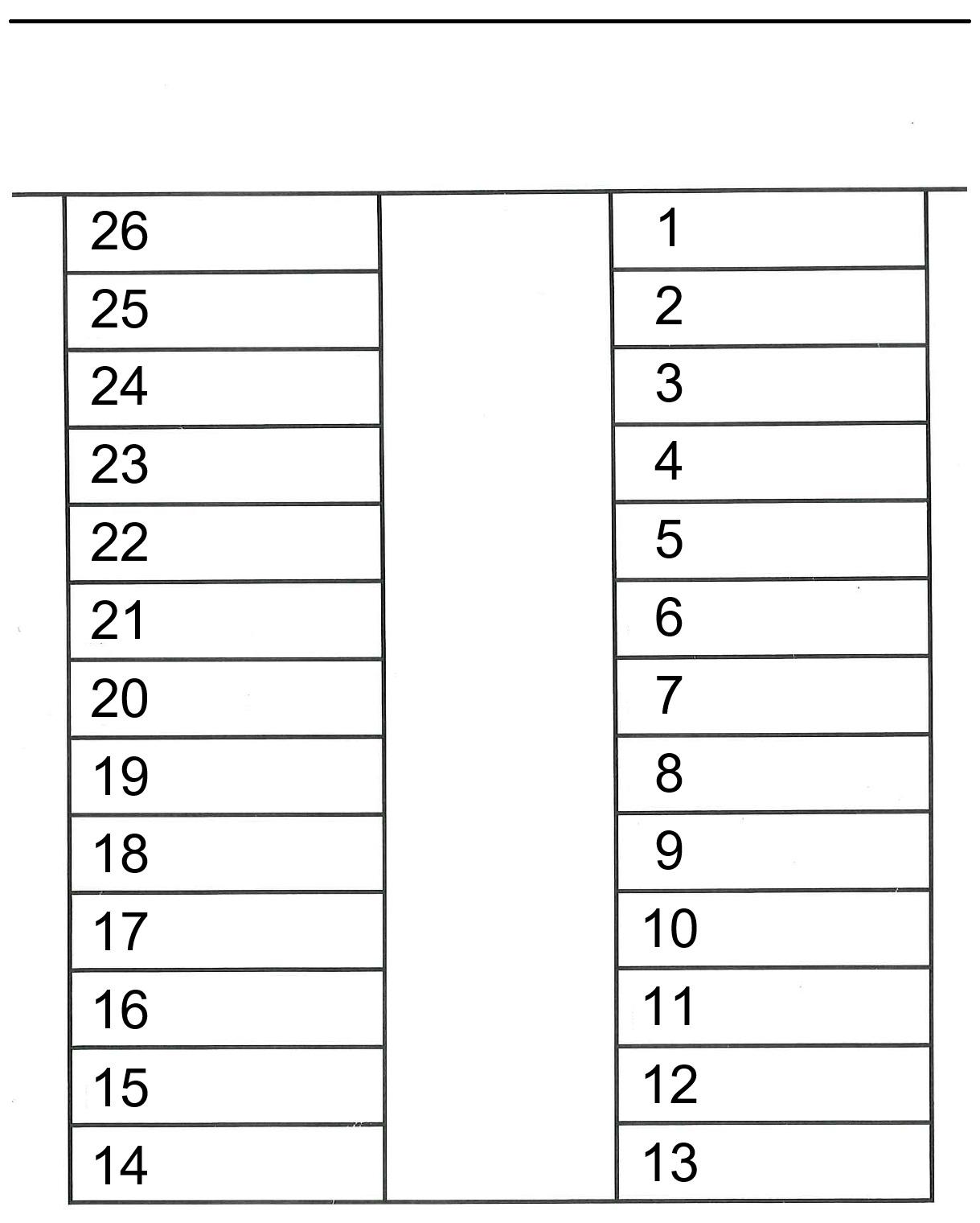 浜松市中央区助信町492-1駐車場の駐車配置図