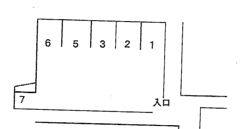 渡辺駐車場の駐車配置図