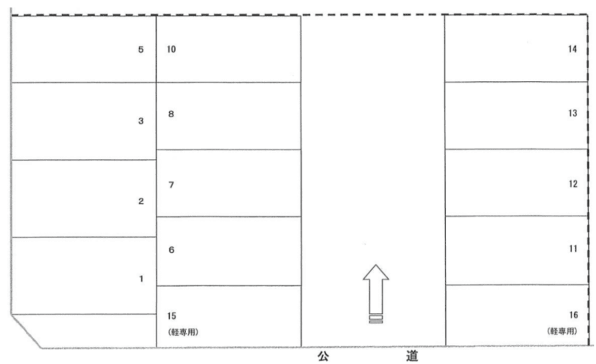 ４８の駐車配置図