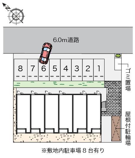 クレイノＳａｋｕｒａ(57678)の駐車配置図
