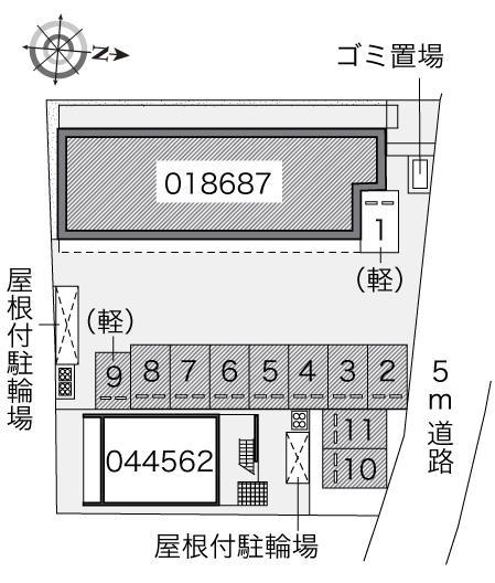リオグランデ(18687)　敷地外駐車場の駐車配置図