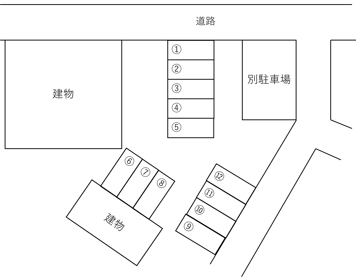 豊田砂山駐車場の駐車配置図