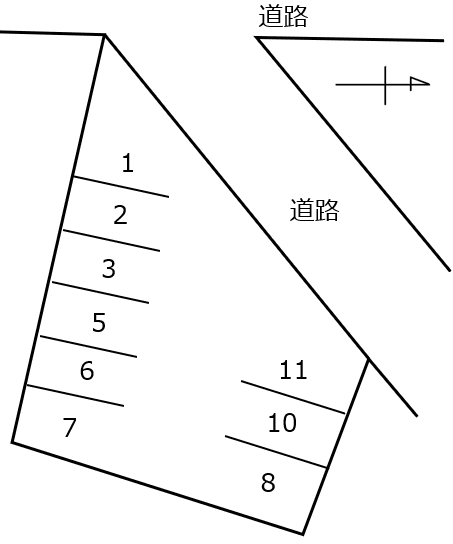 015高畑２丁目の駐車配置図