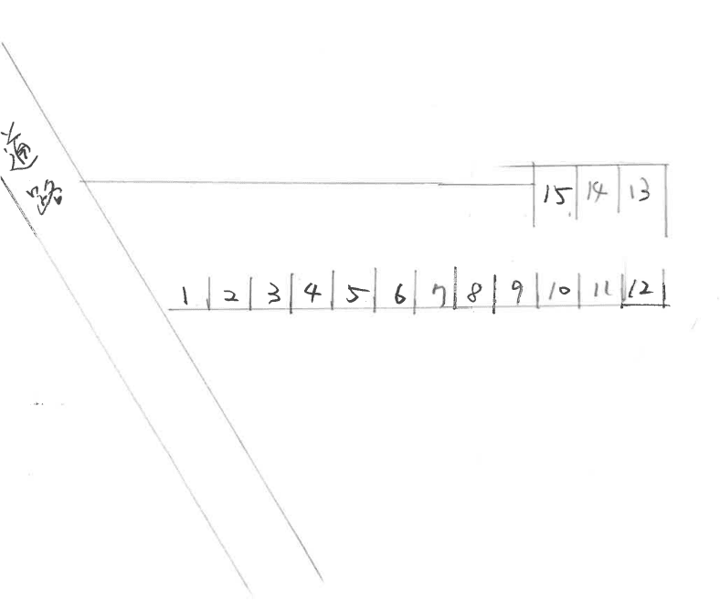 齋藤駐車場④の駐車配置図