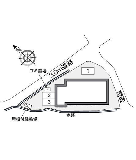 天神面(38943)の駐車配置図