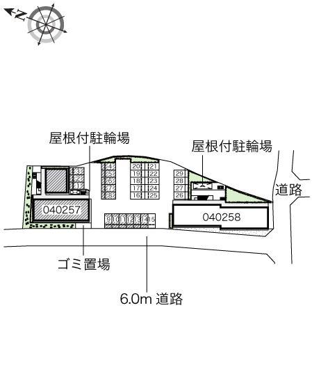 翼Ⅴ(40257)の駐車配置図