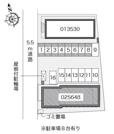 ＲＩＮＫＡ(25648)の駐車配置図