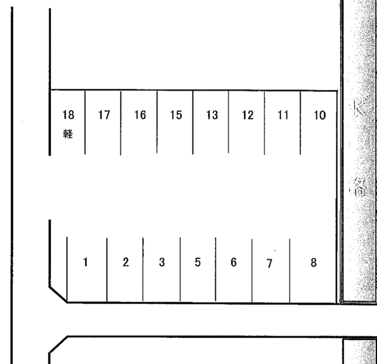 ＮＯ．５５の駐車配置図