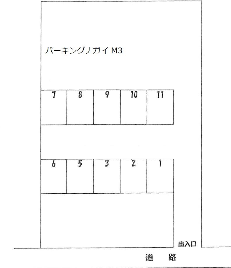 パーキングナガイの駐車配置図
