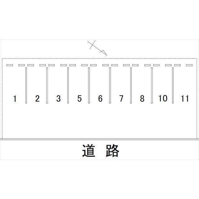 中央通町N駐車場の駐車配置図